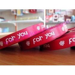 ริบบิ้นลาย ForYou สีแดง